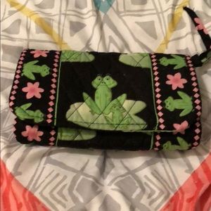 Quilted frog wallet